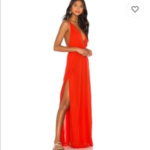 Indah River Maxi Dress in Fire size SM